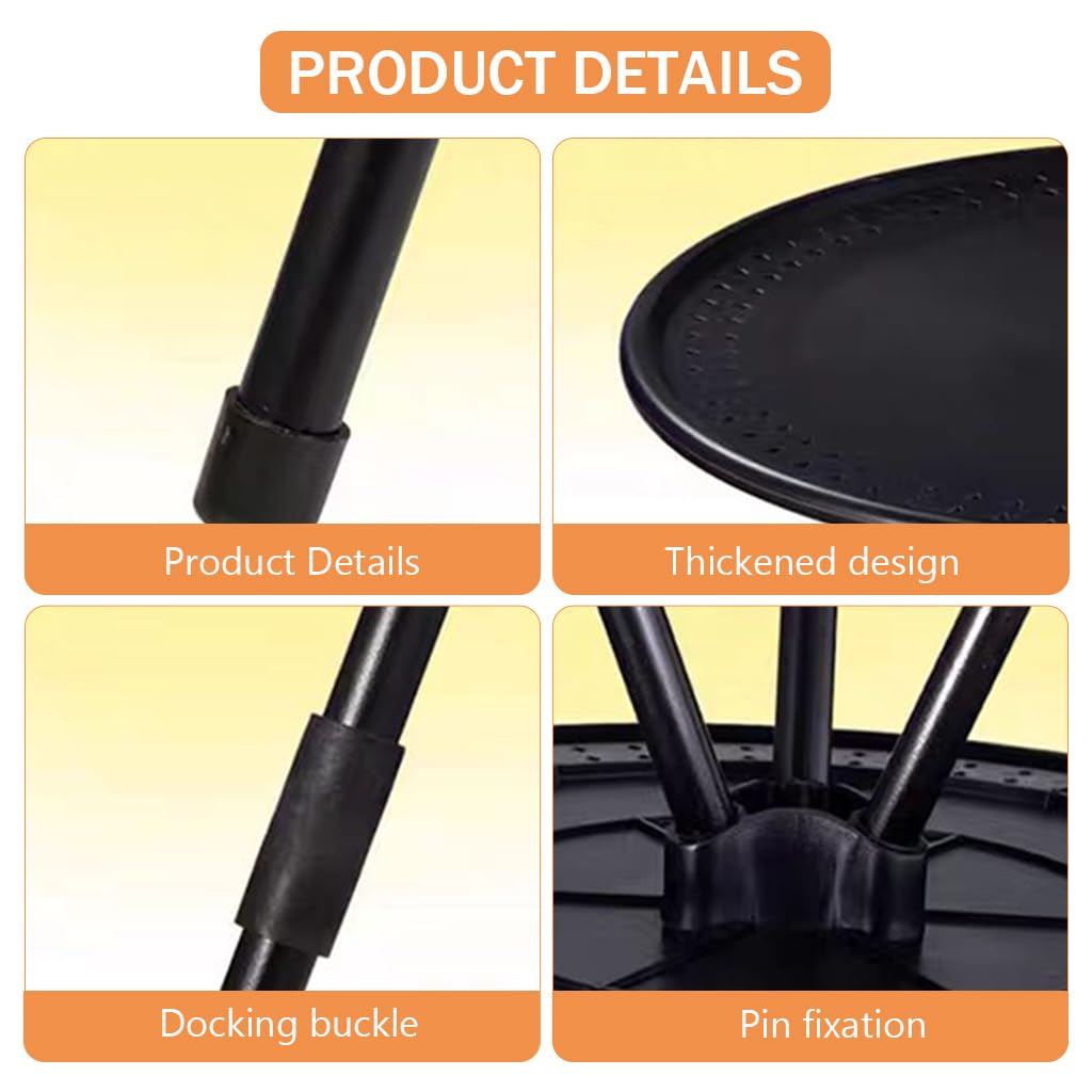 Proberos Camping Table Folding Picnic Tripod Table, 15 Inches Round Tripod Table with Adjustable Height Lightweight Small Table Portable Tea Table Shelf for Camping, Home BBQ Outdoor Fishing Proberos Camping Table Folding Picnic Tripod Table, 15 Inches Round Tripod Table with Adjustable Height Lightweight Small Table Portable Tea Table Shelf for Camping, Home BBQ Outdoor Fishing
